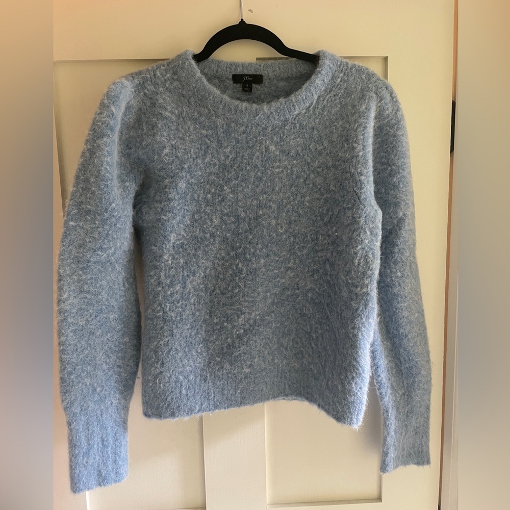 J Crew Merino Wool puff sleeve sweater